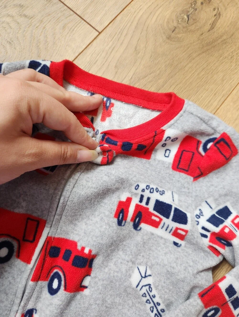Carter's 3t Boys Firetruck Fleece Sleeper